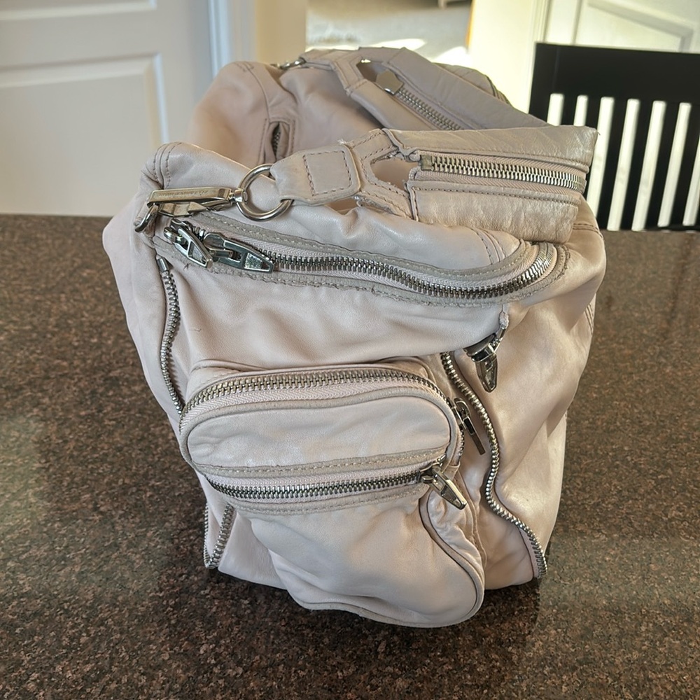 ALEXANDER WANG JANE PINK SILVER LEATHER BAG - Picture 2 of 16